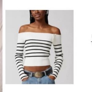 urban outfitters tessa off shoulder top